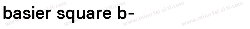 basier square b字体转换